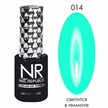 Nail Republic, Art Top Gloss - Флуоресцентный топ для гель-лака без липкого слоя №14 (10 мл)
