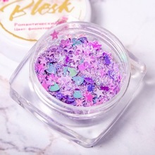 Blesk, Дизайн для ногтей - Романтический микс (фиолетовый)