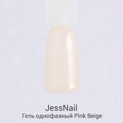 JessNail, Гель однофазный - Pink beige (15 г.)