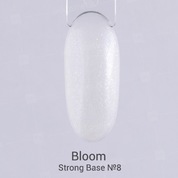 Bloom, Strong Base - Жесткая камуфлирующая база №8 (белый с шиммером, 30 мл)