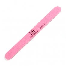TNL, Пилка для ногтей узкая 120/180 высокое качество (розовая, в индивидуальной упаковке)