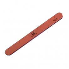 TNL, Пилка для ногтей узкая 100х100 (красная) в индивидуальной упаковке