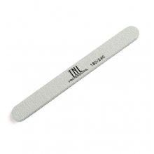 TNL, Пилка для ногтей узкая 180/240 хит продаж (серая) в индивидуальной упаковке
