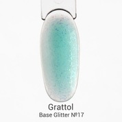 Grattol, Base Glitter - Камуфлирующая база с шиммером №17 (9 мл.)