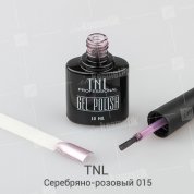 TNL, Гель-лак Metal effect №15 - Серебряно-розовый (10 мл.)