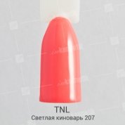TNL, Гель-лак №207 - Светлая киноварь (10 мл.) LED
