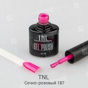 TNL, Гель-лак №187 - Сочно-розовый (10 мл.)