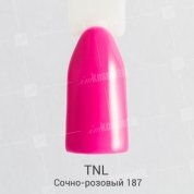 TNL, Гель-лак №187 - Сочно-розовый (10 мл.)