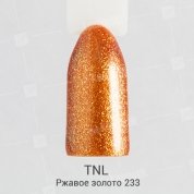 TNL, Гель-лак №233 - Ржавое золото (10 мл.)