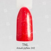 TNL, Гель-лак №242 - Алый рубин (10 мл.)