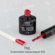 TNL, Гель-лак №246 - Коричнево-малиновый (10 мл.)