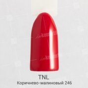 TNL, Гель-лак №246 - Коричнево-малиновый (10 мл.)