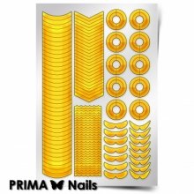 PrimaNails, Трафарет для дизайна ногтей - Френч и лунки