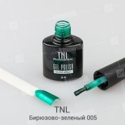 TNL, Гель-лак Glass effect - Зеркальный блеск №5 Бирюзово-зеленый (10 мл.)
