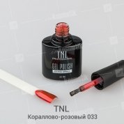 TNL, Гель-лак Glass effect - Зеркальный блеск №33 Кораллово-розовый (10 мл.)