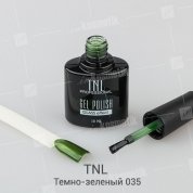 TNL, Гель-лак Glass effect - Зеркальный блеск №35 Темно-зеленый (10 мл.)