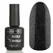 Holy Molly, Top Glitter - Топ без липкого слоя с блестками №1 (15 мл)