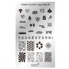 Konad, Пластина для стемпинга Square Image Plate 5