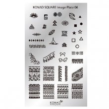 Konad, Пластина для стемпинга Square Image Plate 6