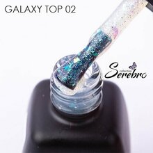 Serebro, Galaxy top - Топ без липкого слоя со слюдой №02 (11 мл)