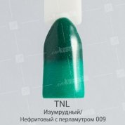 TNL, Гель-лак - Thermo Effect №9 Изумрудный/Нефритовый с перламутром (10 мл.)