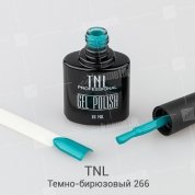 TNL, Гель-лак №266 - Темно-бирюзовый (10 мл.)