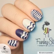 Funky Stick, Трафарет для дизайна ногтей Ocean №1