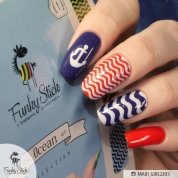 Funky Stick, Трафарет для дизайна ногтей Ocean №1