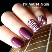 PrimaNails, Трафарет для дизайна ногтей - Перышки