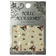 Nail Accessory, Водный стикер J&Z (New Year) - BLE119
