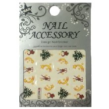 Nail Accessory, Водный стикер J&Z (New Year) - BLE123