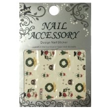 Nail Accessory, Водный стикер J&Z (New Year) - BLE124