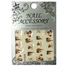 Nail Accessory, Водный стикер J&Z (New Year) - BLE128