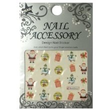 Nail Accessory, Водный стикер J&Z (New Year) - BLE2327