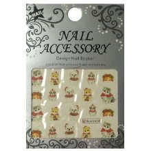 Nail Accessory, Водный стикер J&Z (New Year) - BLE2329