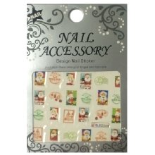 Nail Accessory, Водный стикер J&Z (New Year) - BLE2330