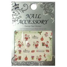 Nail Accessory, Водный стикер J&Z (New Year) - BLE2334