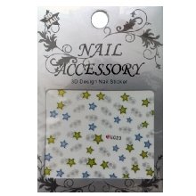 Nail Accessory, 3D Стикер J&Z (New Year) - E023