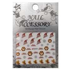 Nail Accessory, 3D Стикер J&Z (New Year) - E025