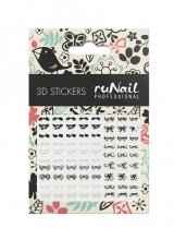 ruNail, 3D Наклейки для дизайна ногтей № 1650