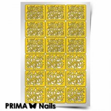 PrimaNails, Трафарет для дизайна ногтей - Принт Лепестки
