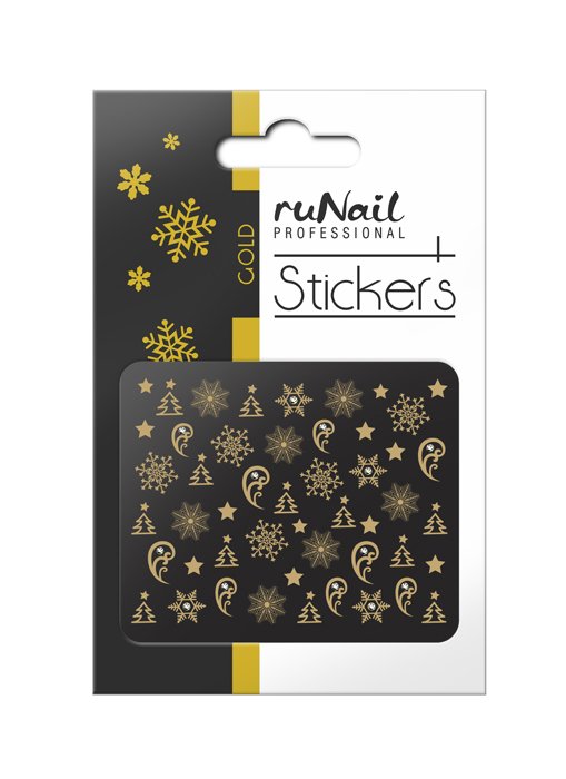 ruNail, 3D Наклейки для дизайна ногтей № 2073Наклейки для дизайна ногтей<br>Самоклеящиеся новогодние наклейки для дизайна ногтей.<br>