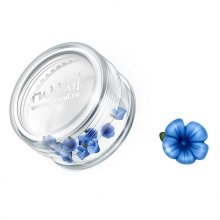 ruNail, Дизайн для ногтей: пластиковые цветы 0357 (вьюнок, синий), 10 штук