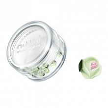 ruNail, Дизайн для ногтей: пластиковые цветы 0369 (голландская роза, нежно-зеленый), 10 штук