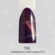TNL, Гель-лак Magnet LUX №12 - Сливовый с блестками (10 мл.)