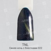 TNL, Гель-лак Magnet LUX №22 - Синяя ночь с блестками (10 мл.)