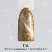 TNL, Гель-лак Magnet LUX №23 - Медно-оливковый с блестками (10 мл.)