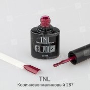 TNL, Гель-лак №287 - Коричнево-малиновый (10 мл.)