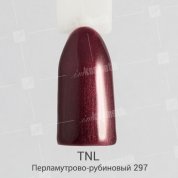 TNL, Гель-лак №297 - Перламутрово-рубиновый (10 мл.)