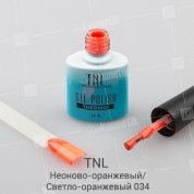 TNL, Гель-лак - Thermo Effect №34 Неоново-оранжевый/Светло-оранжевый (10 мл.)